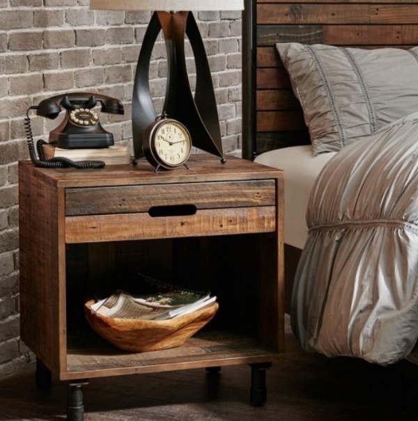 انواع میز کنار تخت | انواع میزهای معلق، پایه دار، چوبی و فلزی برای اتاق خواب (ستاره)