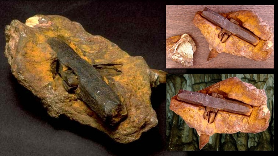 معمای وجود یک چکّش در دل سنگ ۱۰۰میلیون ساله