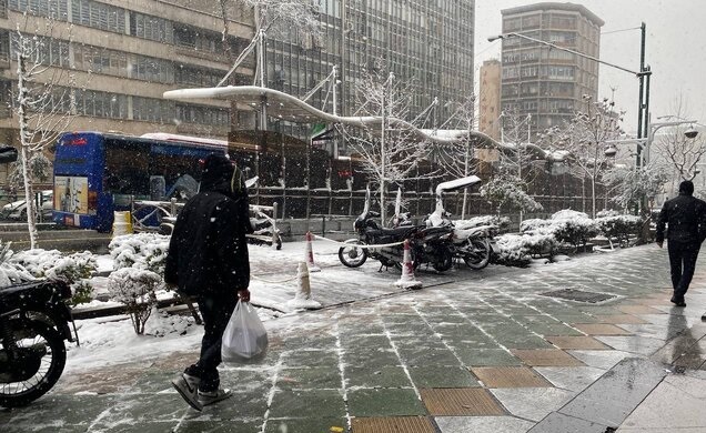هشدار درباره بارش شبانه‌روزی برف در تهران