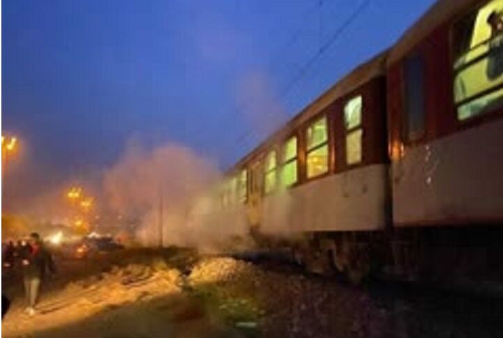 یک قطار در لرستان ‌ترمز برید