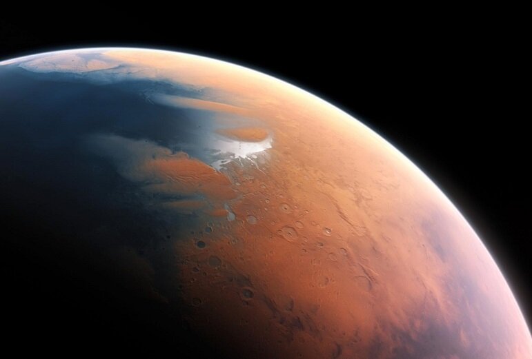 تصویری عجیب و ترسناک از سطح مریخ