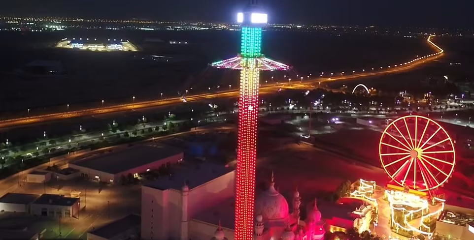 بلندترین تاب جهان در دبی که حسی شبیه به کایت سواری دارد