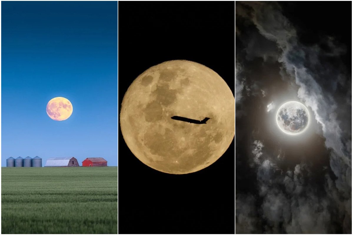 تصاویری از «باک مون» در سراسر جهان؛ درخشان‌ترین و بزرگ‌ترین ابرماه سال ۲۰۲۲