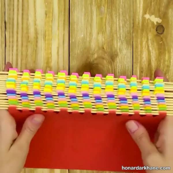 کاردستی با سیخ چوبی و وسایل ساده برای کودکان