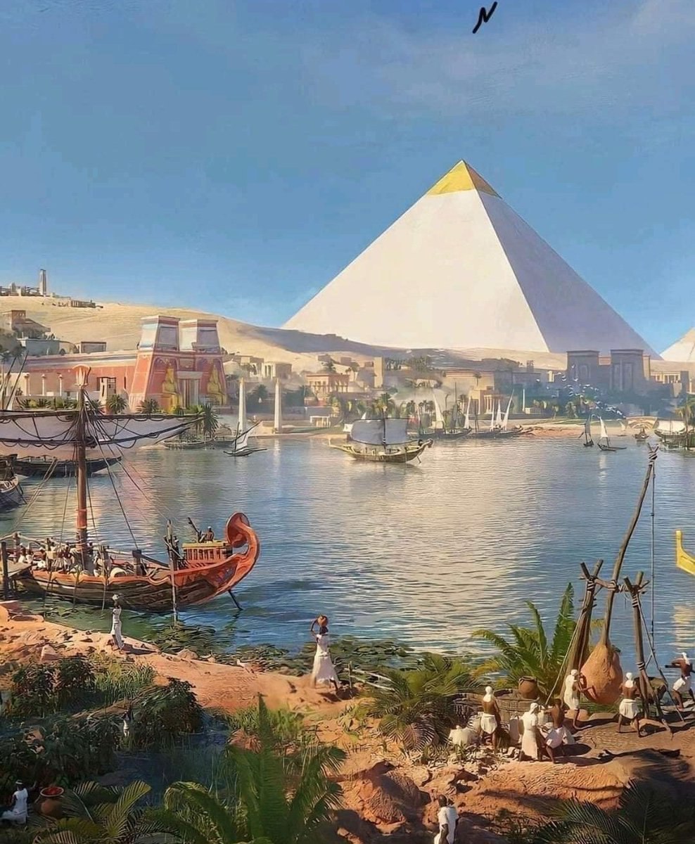 تصویری باورنکردنی از مصر و اهرام ۴۶۰۰سال پیش