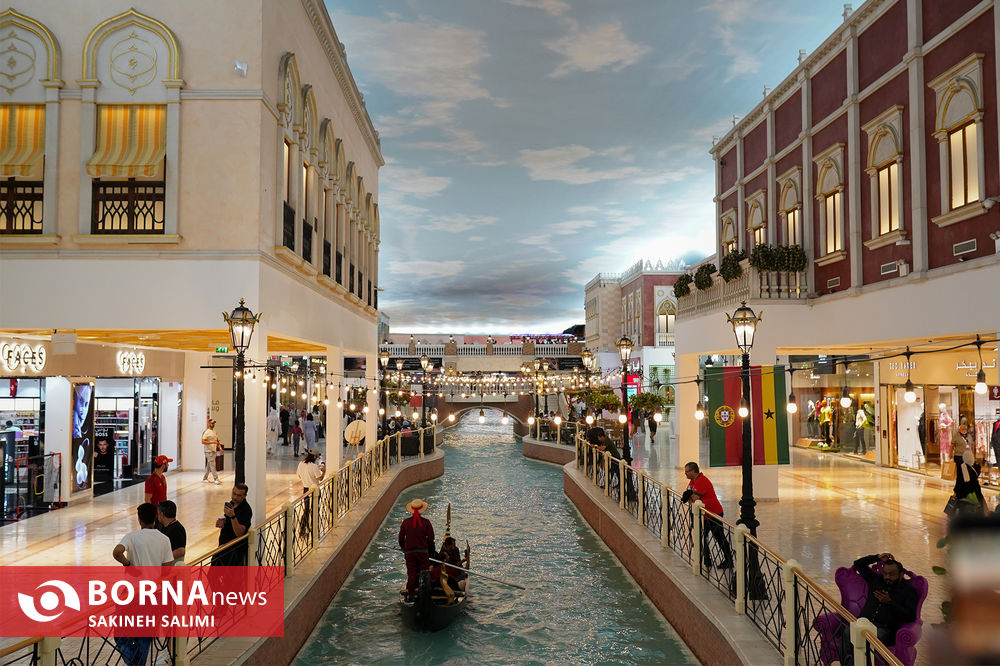 بازاری شبیه به ونیز در دوحه قطر