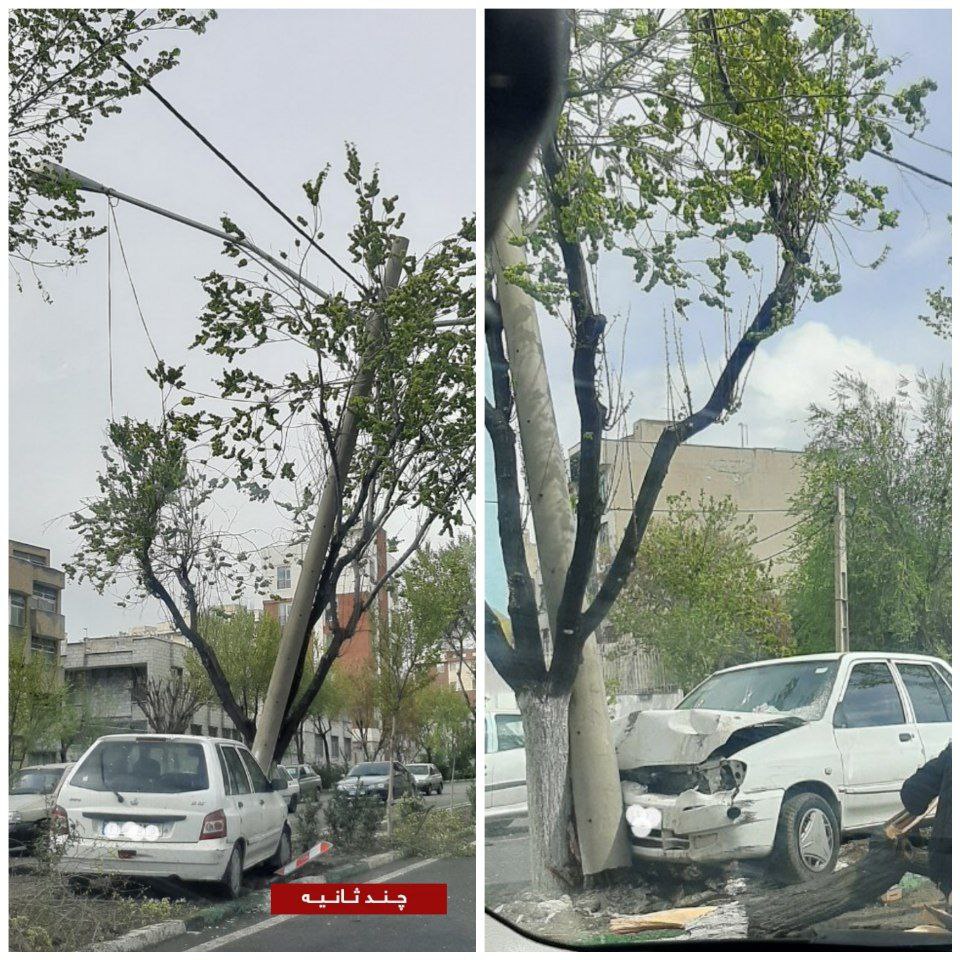 عکس تصادف وحشتناک در اتوبان محلاتی تهران